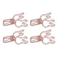 thumbnail image 2 of Clips para carpetas de conejitos, 100 piezas Clips para carpetas de conejitos Clips para carpetas de alambre Abrazaderas huecas para carpetas Diseño de última generación, 2 of 12