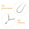 thumbnail image 5 of Elegant Crystal Rhinestone Wedding Jewelry Set For Women Includes Necklace Earrings Rings And Bracelet Bridal Accessories 5Pcs, 5 of 5
