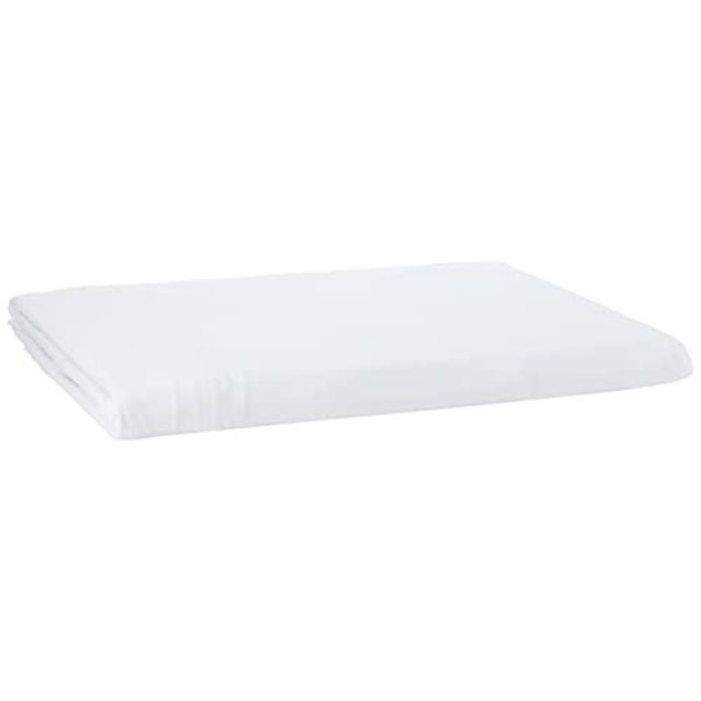 LA Linen TCSpandex48x30x30_WhiteX11 LA Linen Rectangular Spandex Tablecloth, 48 by 30 by 30-Inch, White