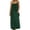 Dark Green, variant on Women's Casual Linen Low-Back Loungewear Dress, Sleeveless Backless Casual Spaghetti-Strap Dress
