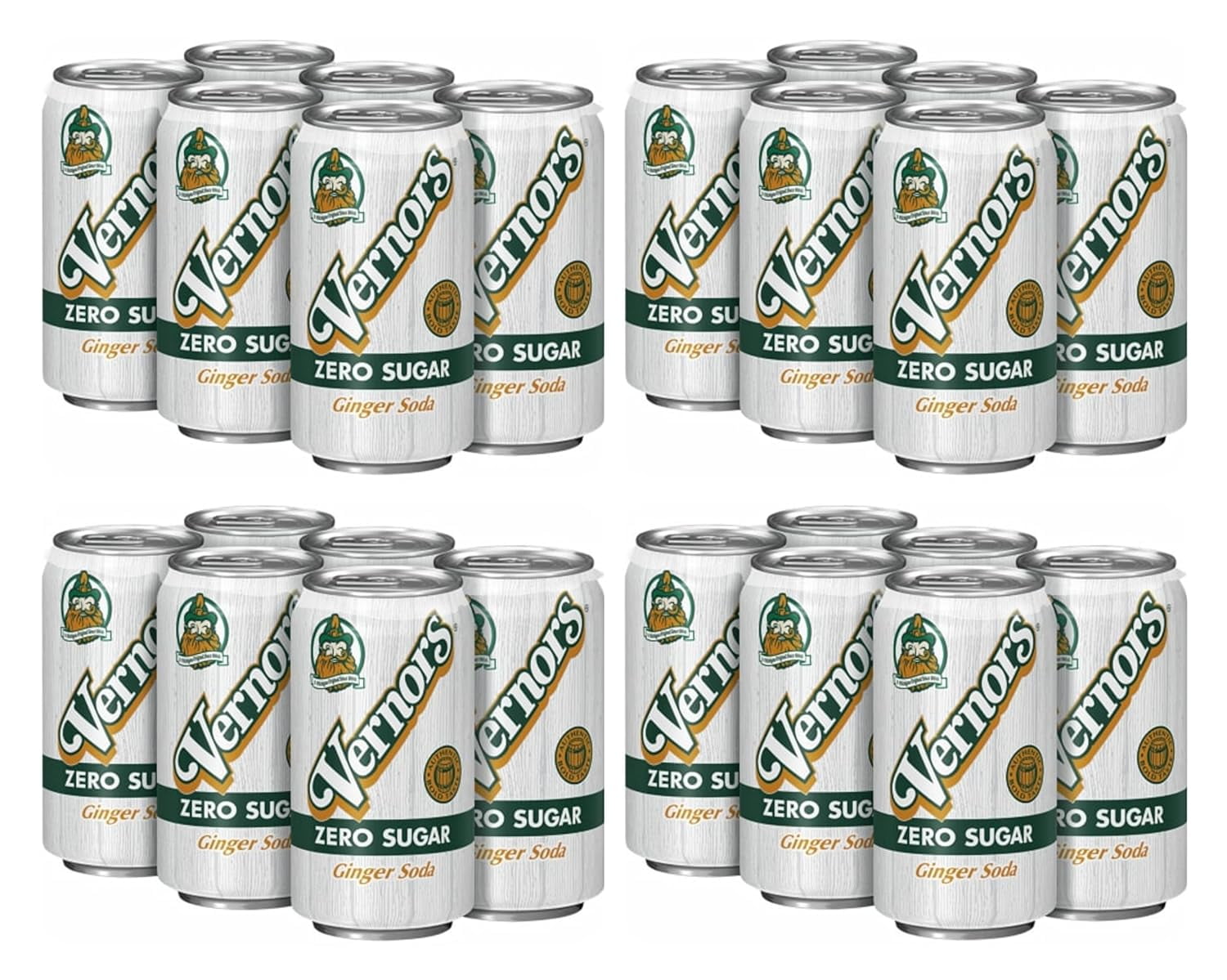 Vernors Diet Ginger Ale, 12 Ounce (24 Cans)