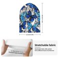 thumbnail image 2 of Pofeuu Blue and White Butterflies Print Beanie Hat for Men Women Knit Winter Hat Warm Cuffed Skull Beanie Slouchy Soft Unisex, 2 of 6