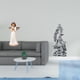 thumbnail image 2 of Figura de resina de ángel querubín sosteniendo una paloma para la decoración navideña del escritorio de la sala de estar y estatua budista Feng Shui d, 2 of 8