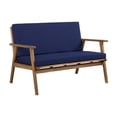 thumbnail image 2 of Riverbay Furniture Wood Outdoor Chat Set in Blue, 2 of 18