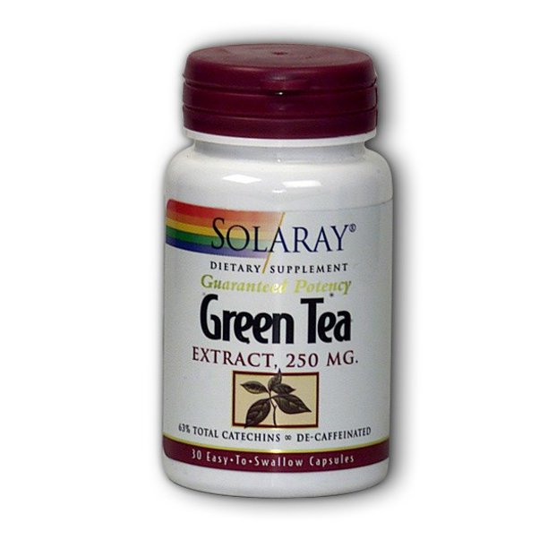 Solaray Green Tea Leaf Extract 250 mg Healthy Energy, Antioxidant