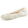 thumbnail image 5 of Isotoner  Terry Lined Rose Quilted Ballerina Slippers (Women), 5 of 6