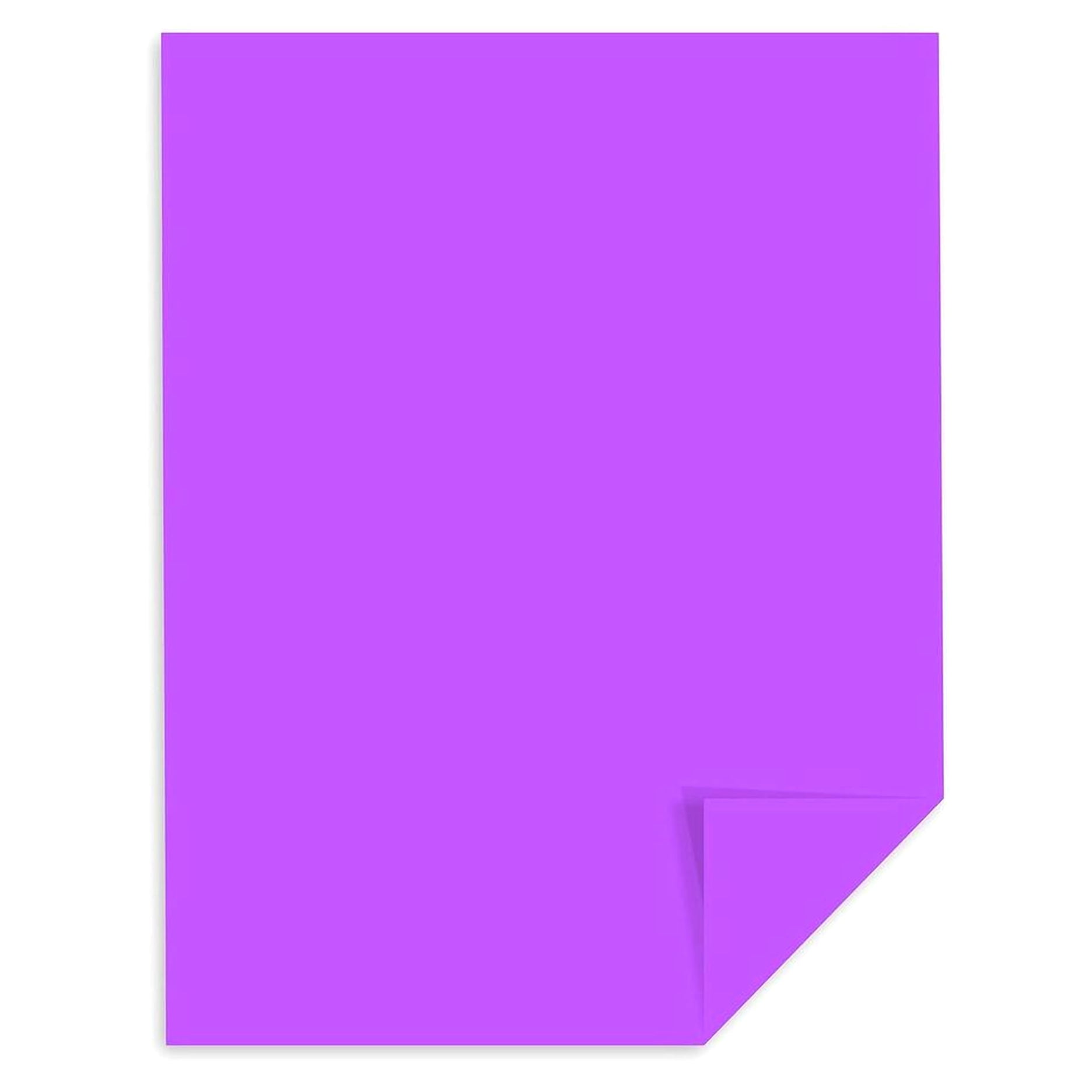 Exact Brights Copy & Multipurpose Paper - For Laser, Inkjet Print - Letter - 8.50" X 11" - 50 Lb Basis Weight - Smooth - 500 / Pack - Bright Purple (26771)
