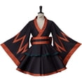 thumbnail image 2 of Women's Orange and Black Tactical Style Outfit Top and Skirt Set Hero Combat Fashion Wear, 2 of 7