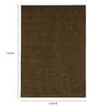 thumbnail image 4 of Mainstays Traditional Solid Brown Suede Shag Indoor Area Rug, 5' x 7', 4 of 7