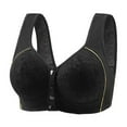 thumbnail image 1 of Lenpel Women's Plus Size Front Closure Bras Comfortable Wireless Full Coverage Lift Push up Bras Supportive Everyday Bralettes, 1 of 2
