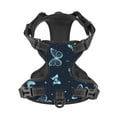 thumbnail image 4 of Lsque Beautiful Butterflies Dog Harness, No-Pull Pet Harness with 2 Leash Clips, Adjustable Soft Padded Dog Vest with Easy Control Handle for Large Dogs-X-Large, 4 of 9