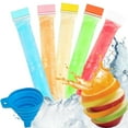 thumbnail image 2 of Yesbay Disposable Popsicle Bag Freezer Tubes with Zip Seals And Funnel Leak-Proof DIY Popsicle Mold for Ice Pops Yogurt Juice Smoothies, 2 of 8