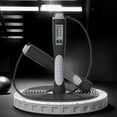thumbnail image 1 of Cuerda para saltar contando, cuerda para saltar para entrenamiento, cuerda para saltar Digital ajustable para hombres y mujeres, 1 of 9