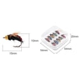 thumbnail image 6 of 5Pcs/10Pcs Bionic Bait Fine Workmanship High Flexibility Sharp Hook Realistic Appearance Bright Color Strong Catching Ability Fishing Equipment Flies Fly Fishing Lures for Fisher, 6 of 7