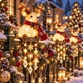 thumbnail image 5 of Winter Glow Reindeer Icicle Light Decor Christmas Decor, LED Reindeer Design Christmas Outdoor Decorations, Waterproof Hanging Christmas Lights for Porch, Yard, 5 of 7