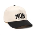 thumbnail image 3 of MOM & DAD EST. 2026 Embroidered Baseball Cap, Two-Tone Retro Trucker Hat, Adjustable Matching Couple Hats, Summer Sun Hat for Outdoor Daily Wear and Family Gifts-Black, 3 of 6
