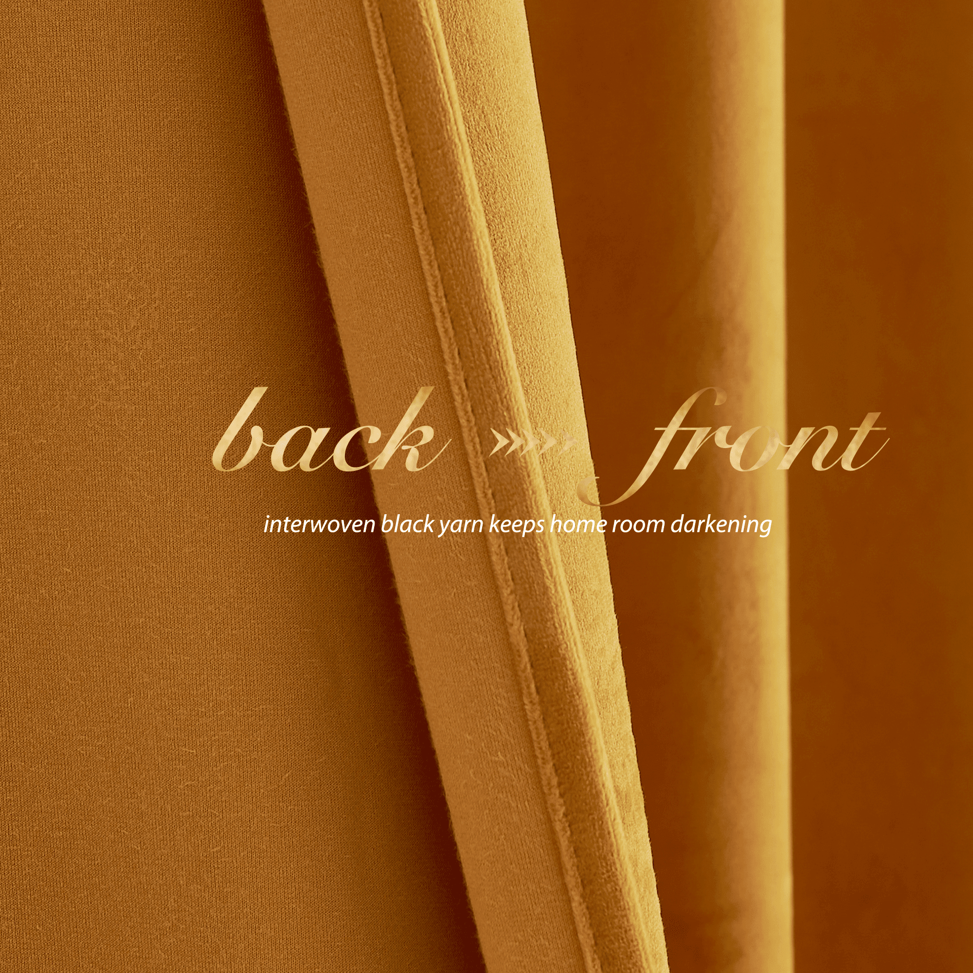 NICETOWN Fall Gold Velvet Curtains for Bedroom, Soft Luxury Velvet Drapes Thermal Insulated Room Darkening Rod Pocket & Back Tab Curtains Drapes Panels, 52"x 96", 2 Panels
