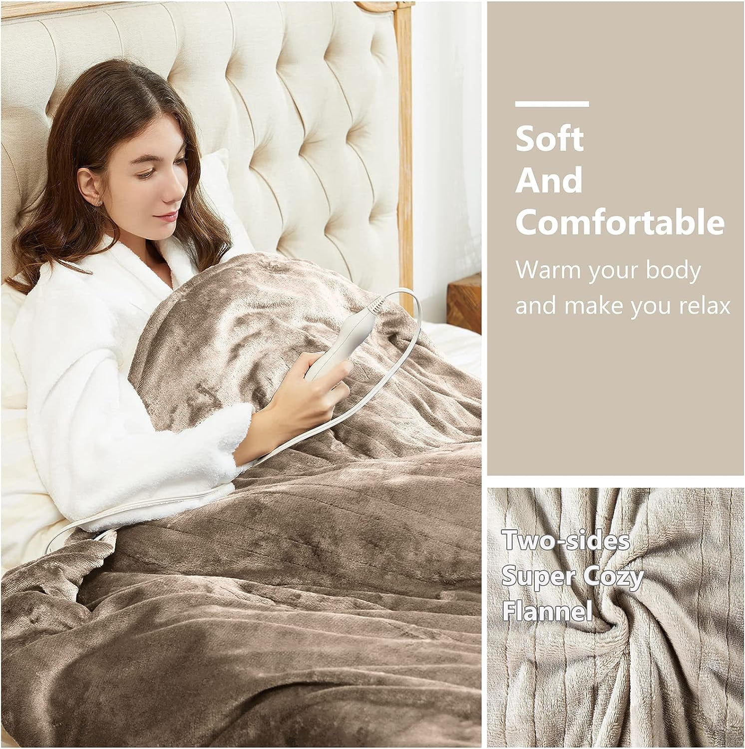 Soft Flannel Best Heated Throw Blanket Soft Electric Heated Throw