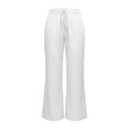 thumbnail image 4 of bovemsi Wide Leg Pants for Women Elastic Casual Trousers White Summer Outfits for Women XXL, 4 of 5