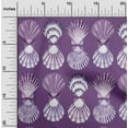 thumbnail image 2 of oneOone Georgette Viscose Purple Fabric Sea Shells Ocean Sewing Craft Projects Fabric Prints By Yard 42 Inch Wide, 2 of 4