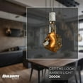 thumbnail image 7 of Bulbrite 810178 4W 2200K Glacier Natural Grand Filament LED Bulb with White Marble Pendant & String, Antique, 7 of 7