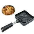 thumbnail image 3 of Double Sided Japanese Taiyaki Fish Shaped Casting Mold Pancake Waffle Maker KT00188, 3 of 6