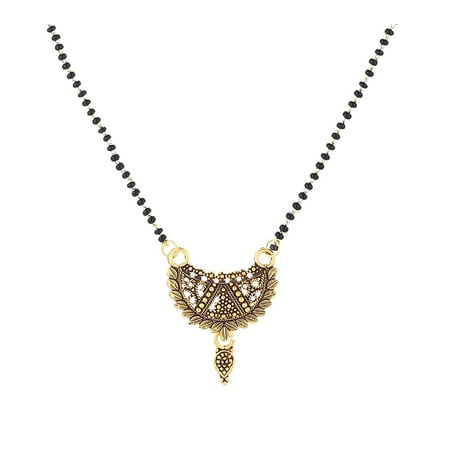 

Elegant Stylish Unique Traditional Ethnic Casual Wear Copper Gold Plated Designer Mangalsutra Tanmaniya For Women (HR 12 MSTR) (Contemporary Copper5)