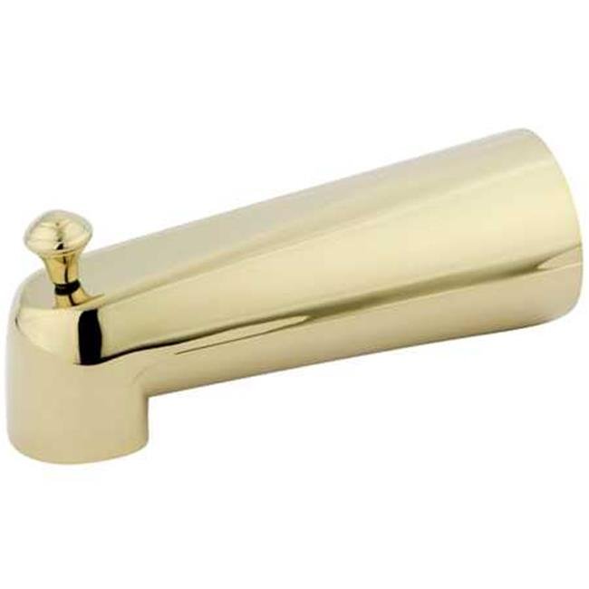 Kingston Brass K1089A2 Tub Spout With Diverter - 7 Inch Polished Brass Finish