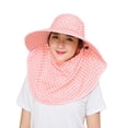 thumbnail image 3 of LRen Women's Summer Sun Hat for Outdoor Activities Breathable Cycling Cap Fashionable Wide Brim Sunscreen Hat Pink, 3 of 4