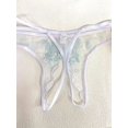 thumbnail image 2 of Braguitas transparentes con entrepierna abierta y bordado floral - Lencería y ropa interior sensual para mujer, 2 of 5