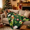 thumbnail image 5 of LEFXSMR Christmas Throw Blanket for Couch Knee Thigh Warm Flannel Holiday Blanket Chritsmas Decorations for Home Sofa Bed, 39.37*27.56", 5 of 7