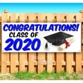 thumbnail image 1 of Congrats Class of 2020 13 oz Vinyl Banner With Metal Grommets, 1 of 4