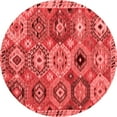 thumbnail image 1 of Ahgly Company Indoor Round Oriental Red Modern Area Rugs, 8' Round, 1 of 4
