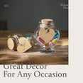 thumbnail image 3 of Whole Housewares Heart Shaped Glass Favor Jars With Cork Lids Set Of 12 5Oz, 3 of 6