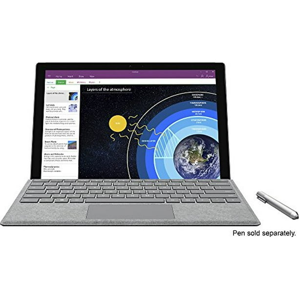 Open Box Microsoft Surface Pro 4 (128 GB, 4 GB RAM, Intel Core M) Bundle  with Backlit Keyboard - Silver