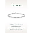 thumbnail image 6 of GEMSME Jewelry Tennis Bracelets for Women Men Cubic Zirconia Bracelet 18K White Gold Plated 3MM Round CZ Dainty  Silver Bracelet Friendship Bracelet 6 Inch, 6 of 10