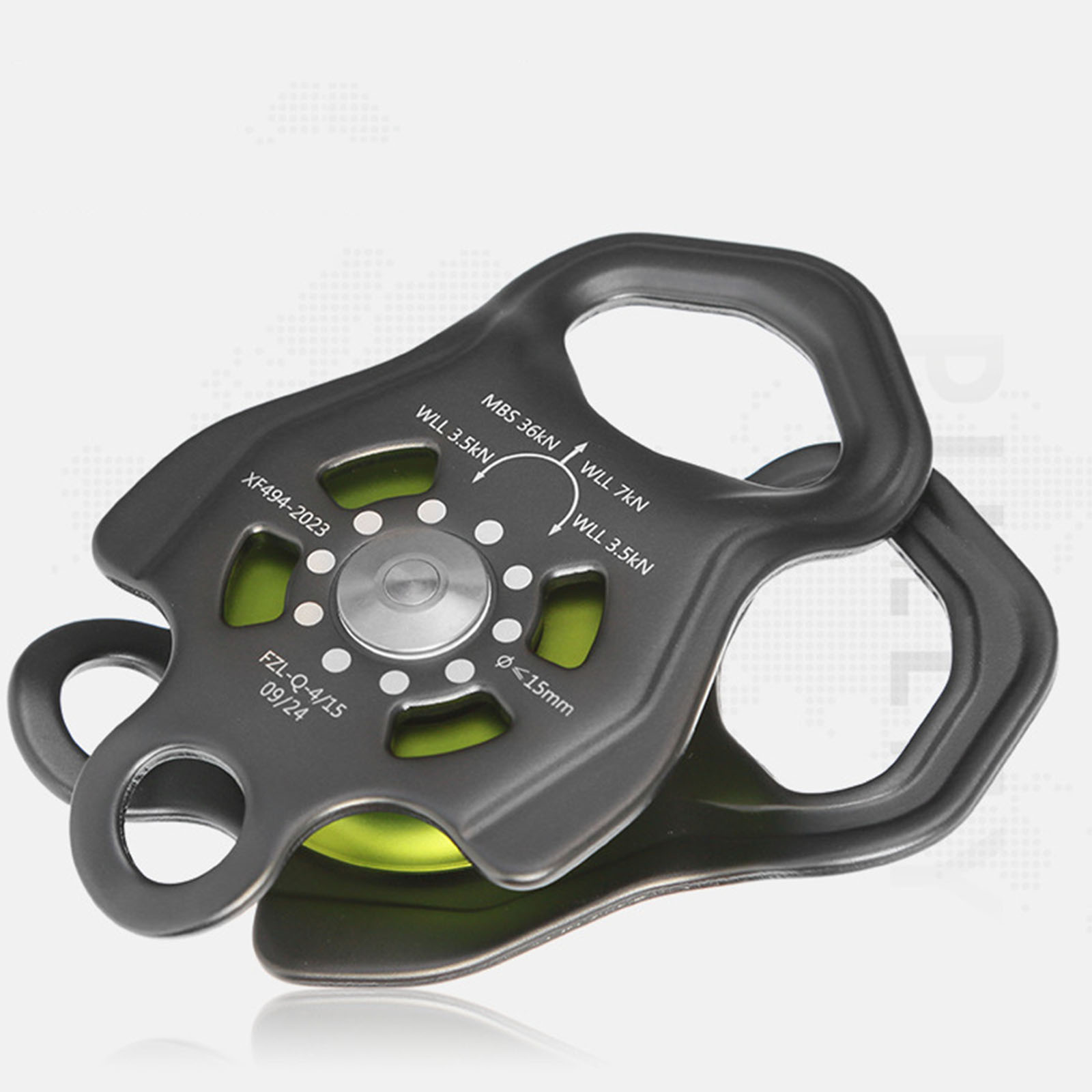 High Strengths Single Pulley With Accuracy Bearings Light weight Aluminum Pulley for Outdoor Activity