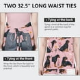 thumbnail image 6 of Rottweiler Dogs with Pioneer Flower Apron-Garden Aprons for Women with Pockets-Cotton Linen Waterproof Kitchen Cooking Gardening Aprons Adjustable for Kitchen,Cooking,BBQ and Salon 33x27 Inch, 6 of 7