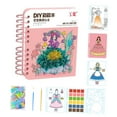 thumbnail image 4 of segolike Colorful Watercolor Painting Book Princess Theme Reusable Sticker Book Removable A, 4 of 9