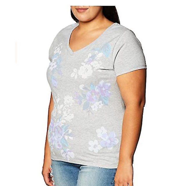T-shirt pour Femmes, Mode, Manches Courtes, Graphique, Col en V (Plusieurs Graphiques Disponibles)