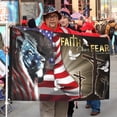 thumbnail image 2 of Bayyon Jesus Faith Over Fear, Christian Cross American Grommet Flag Banner with Grommets 3x5Feet Man cave Decor, 2 of 6