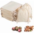 thumbnail image 1 of 20Pcs Cotton Drawstring Bags,4 * 6 Inch Reusable Muslin Bag Natural Cotton with Drawstring Produce Bags Bulk Gift Bag Jewelry Pouch for Party Wedding Home Storage, 1 of 7