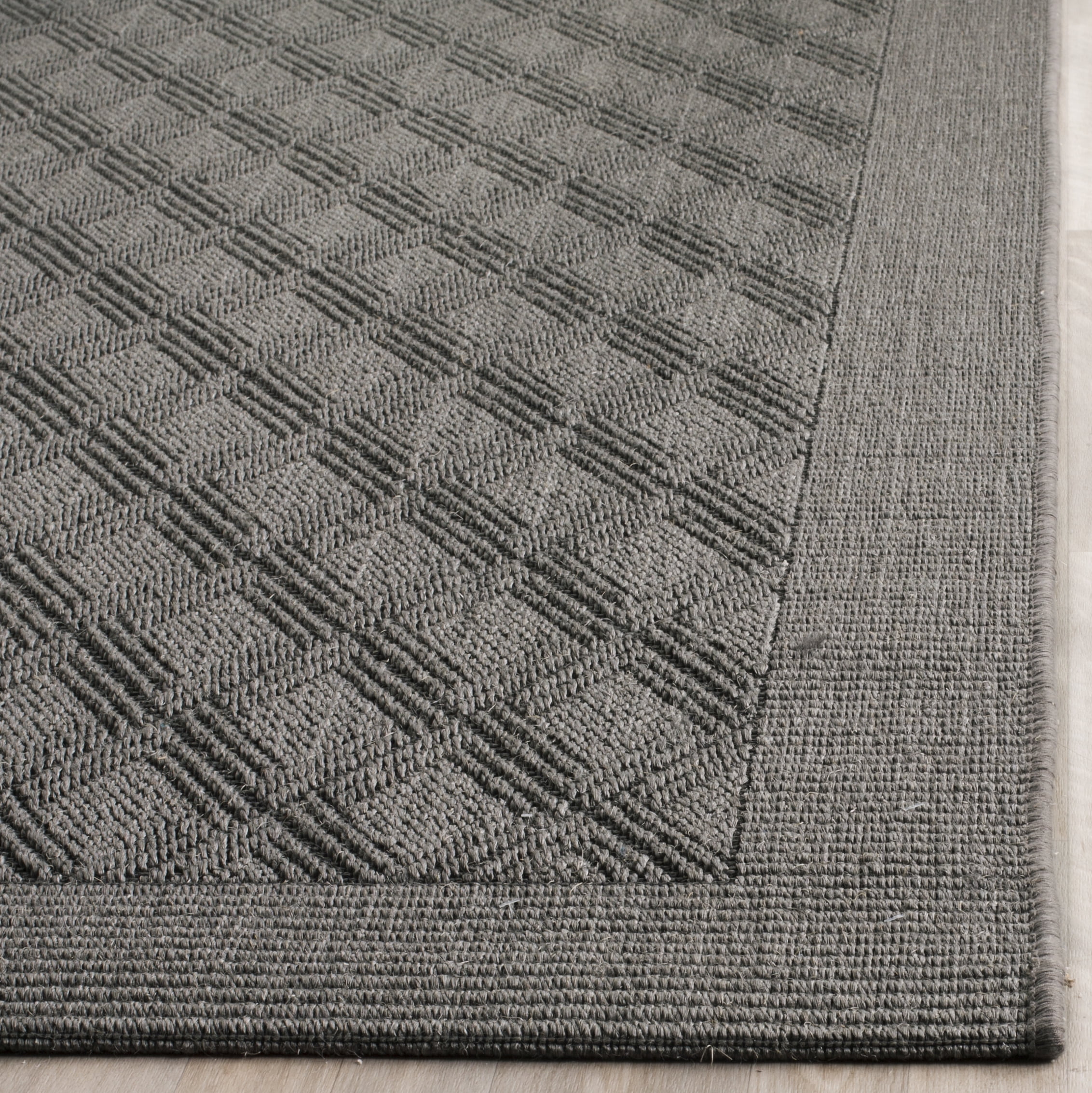 SAFAVIEH Palm Beach Femie Geometric Area Rug, Ash, 8' x 11'