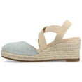 thumbnail image 2 of Journee Womens Ashlee Platform Espadrille Wedge Sandals, Widths Available, 2 of 9