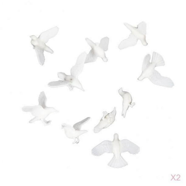 Paquete de 20 , animales, pájaros, modelo de , hadas, decoración de paisajismo para