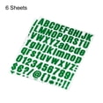 thumbnail image 3 of Uxcell 25mm Height Self Adhesive Waterproof Vinyl Letter Number Sticker Set 6 Sheet Dark Green, 3 of 6