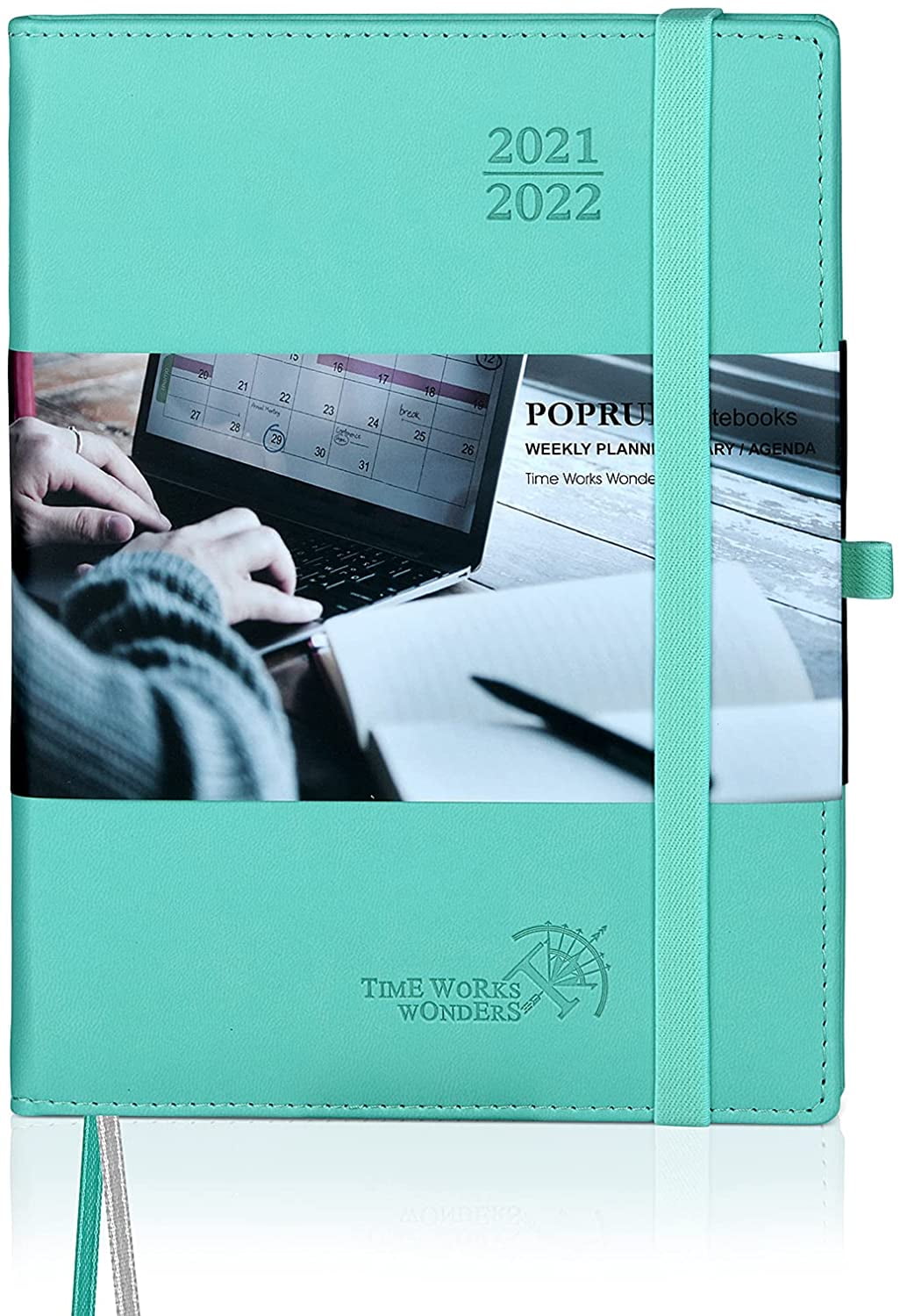 2021-2022 Academic Planner Pocket Calendar for Purse Hardcover 3.5 x 6.5 Weekly Agenda 