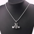 thumbnail image 2 of Hip-hop Dumbbell Weightlifting Master of Sports Pendant Necklace Cool For Man Collar Rock Rapper Jewelry Street Style Jewelry, 2 of 5