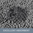 thumbnail image 3 of Alfombra de baño LOCHAS Luxury Shaggy de 60 x 90 cm, color gris claro, 3 of 7