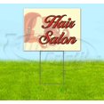 thumbnail image 1 of Hair Salon (18" x 24") Yard Sign, Includes Metal Step Stake, 1 of 6